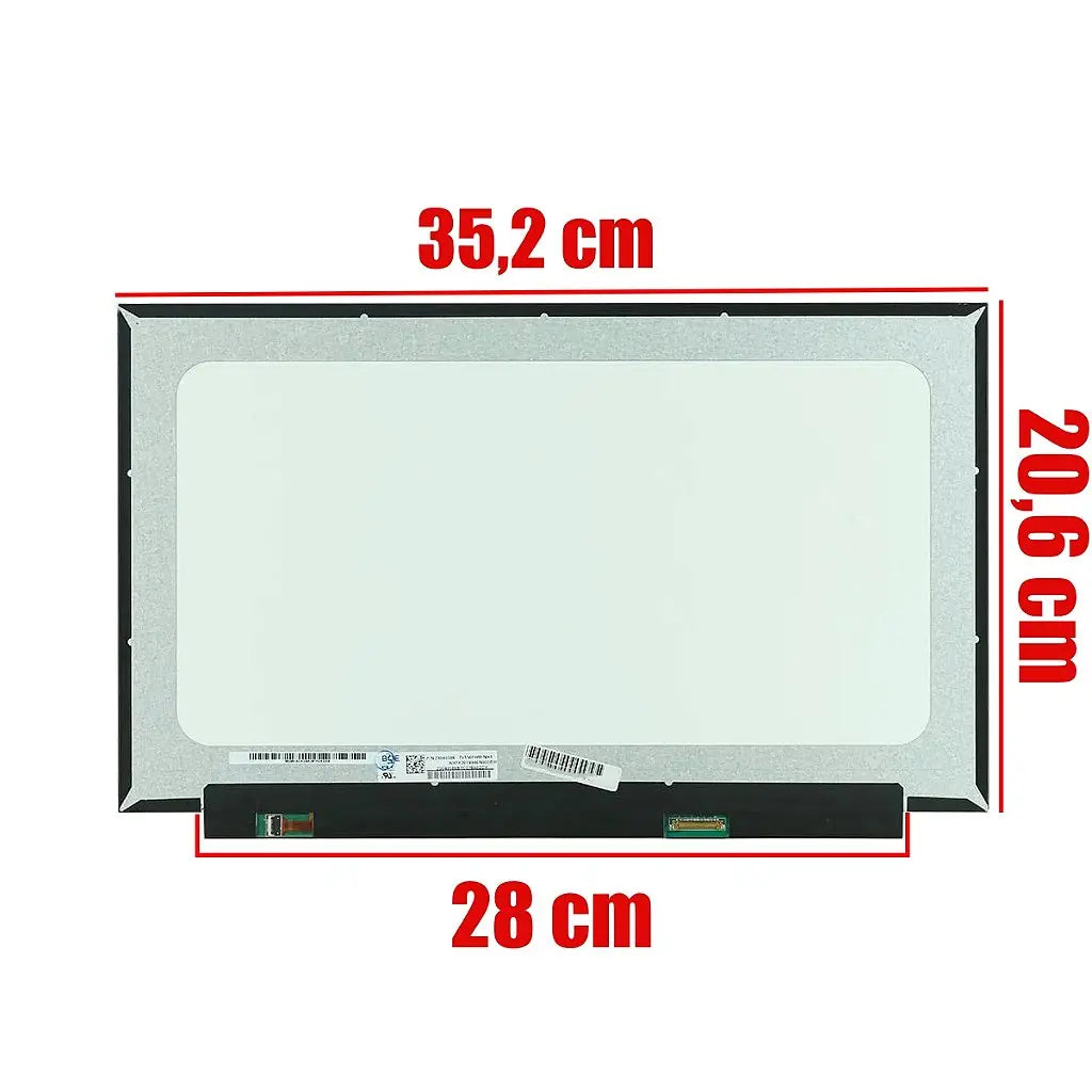 Tela 15.6 Slim Nt156whm-n44 v8.0 Notebook Samsung Np550xcj Lenovo Ideapad S145-15 Positivo C4128g-15 Acer Aspire A315-56