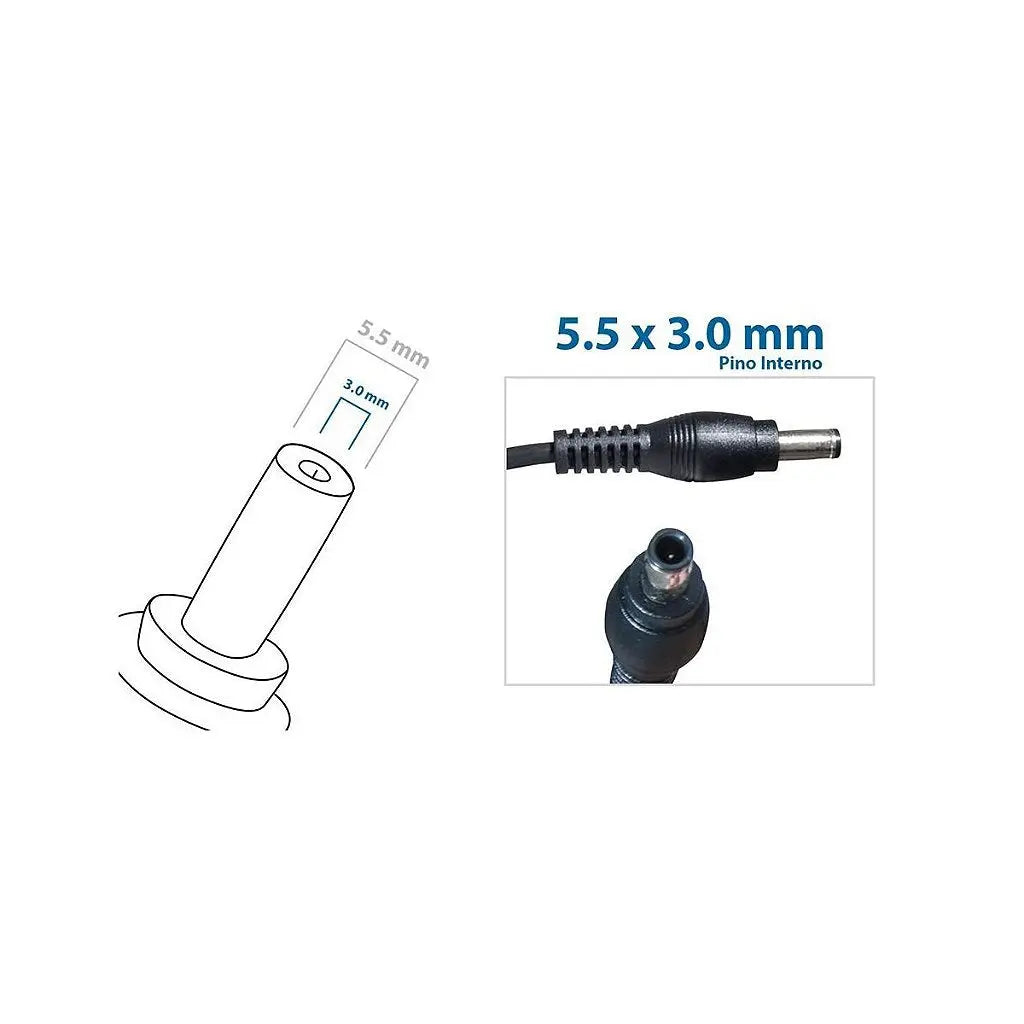 Carregador de Notebook Samsung 19v 3,16a 5.5x3.0mm Original