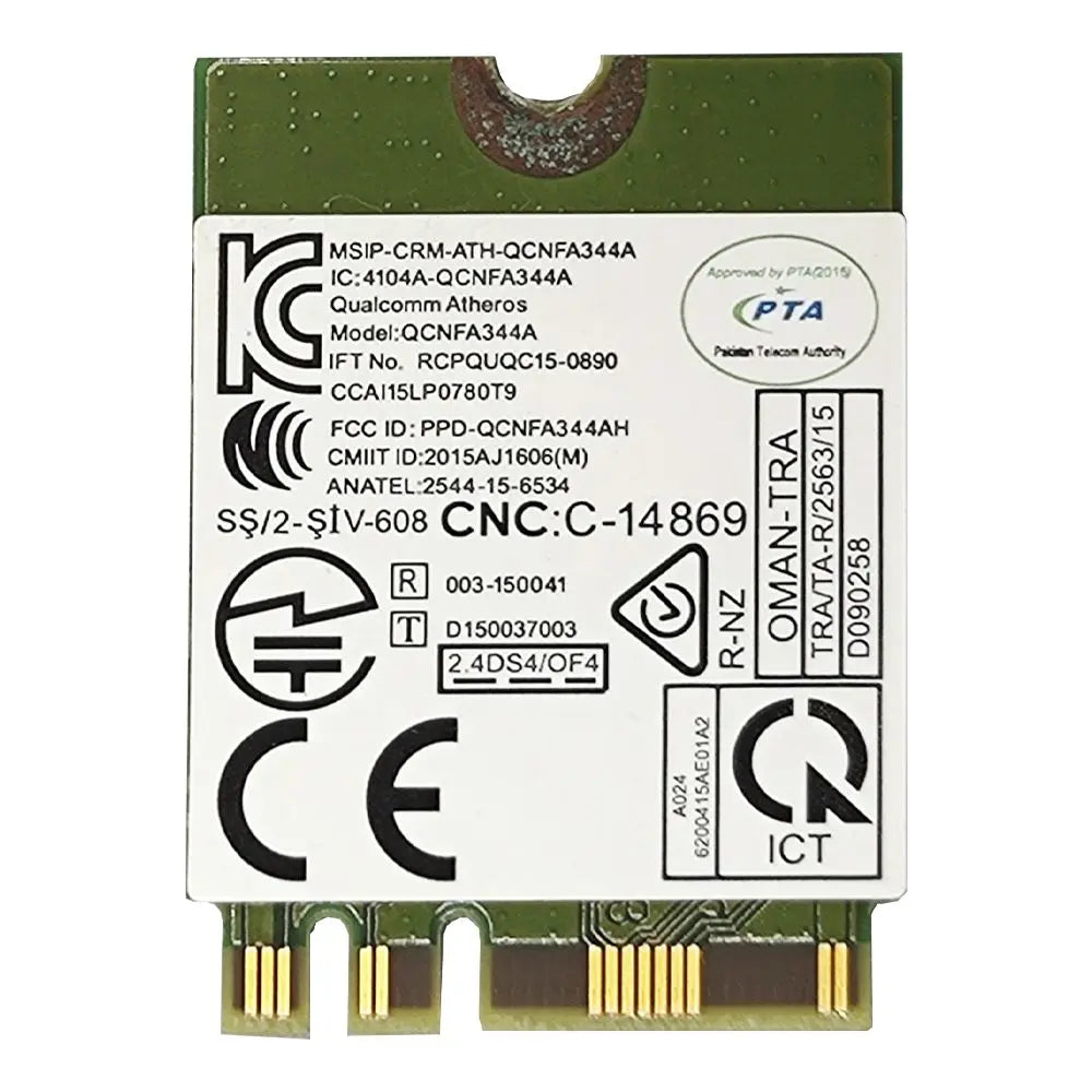 Placa Wifi Notebook Dual Band 5Ghz +Bt Qcnfa344a Dw1820 Dell Inspiron 15 7567 13 5378