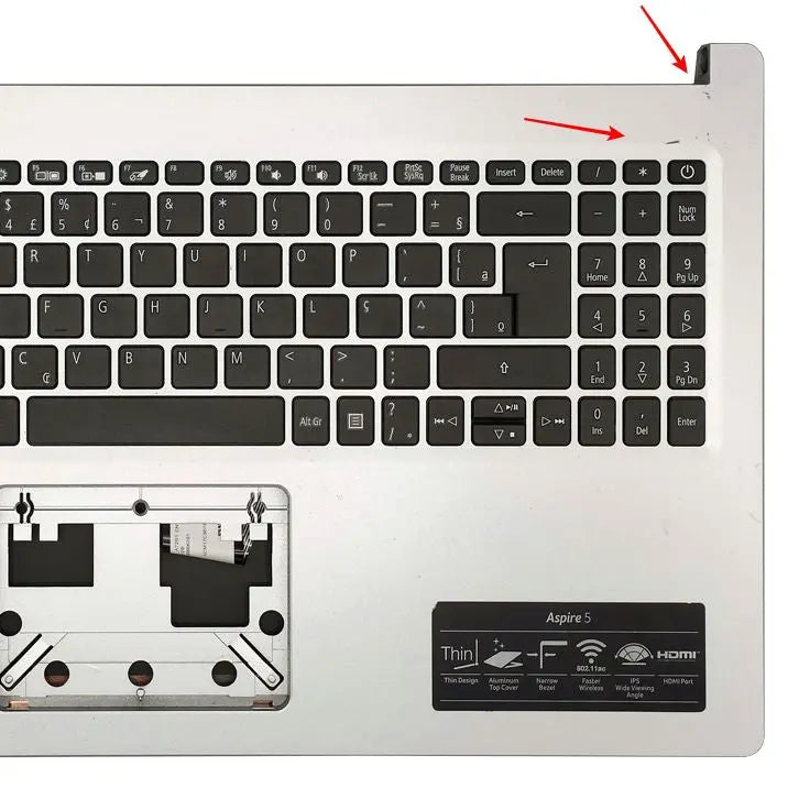 Carcaça Base Superior Com Teclado Notebook Acer Aspire A515-54 Leia