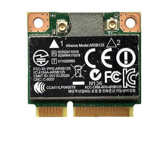 Placa Wifi Para Notebook Atheros Ar5b125 Etiqueta Preta