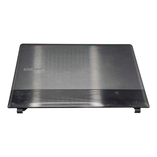 Carcaça Tampa da Tela Notebook Samsung Np300e4c Np305e4a Chumbo/Preto Com Detalhes