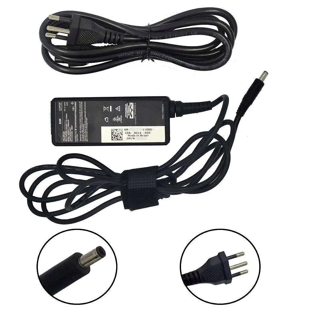 Carregador De Notebook Dell 19,5v 3.34a 65w 4.5mm X 3.0mm Notebook Dell Inspiron 15 5566
