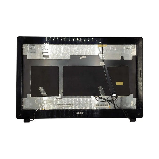 Carcaça Da Tela Tampa E Moldura Notebook Acer Aspire 5750z 5750 Cinza Chumbo e Preto