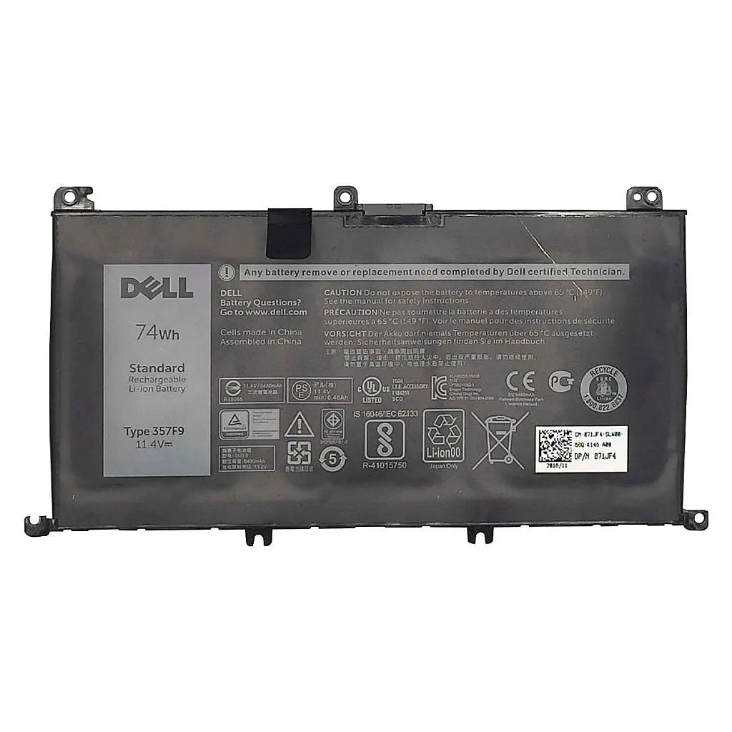 Bateria Para Notebook Dell Inspiron 7567 7566 5576 5577 7556 7557 7559 7759 357F9 71JF4 11.4v 6480mAh Original