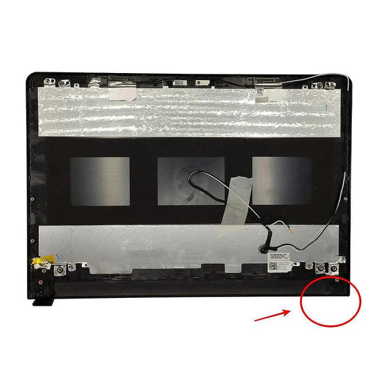 Carcaça Tampa da Tela Notebook Dell Inspiron 14 5452 5455 5458 5459 5468 Preto Com Detalhe