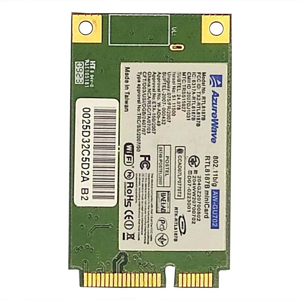 Placa Wifi Wireless AzureWave Aw-gu702 Para Notebook