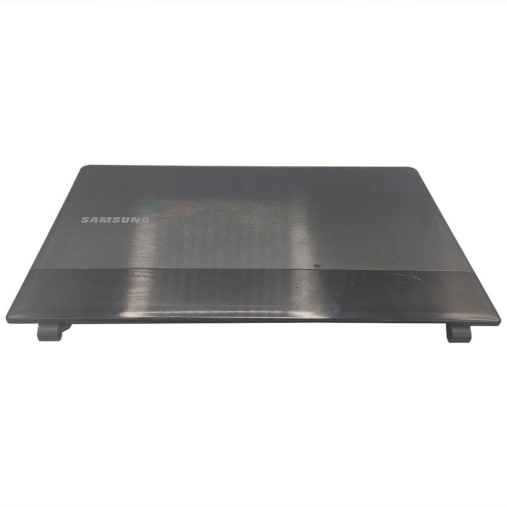 Carcaça Da Tela Tampa E Moldura Notebook Samsung Np300e4c Np305e4a Chumbo E Preto
