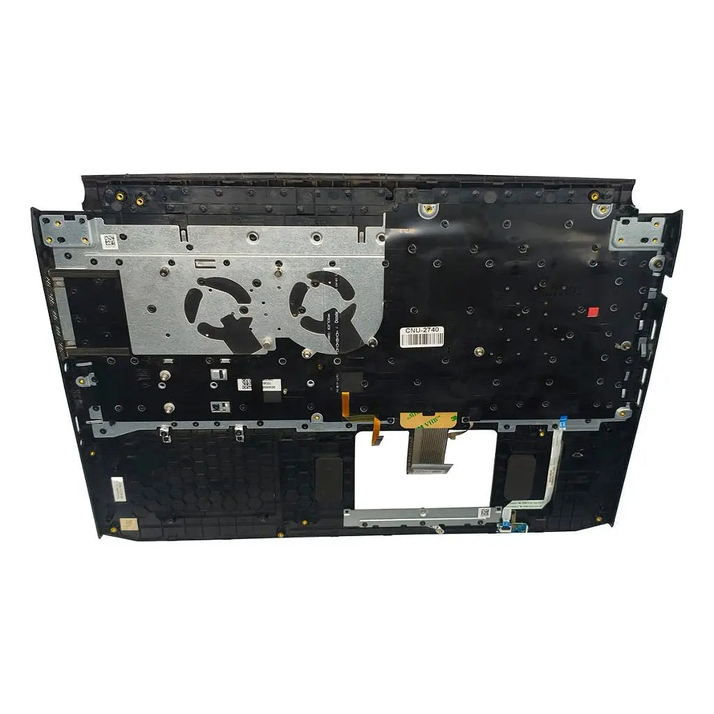 Carcaça Base Superior Com Teclado Ingles Retroiluminado Notebook Acer Nitro 5 AN517-51 Ap2k4000901 Preto e Vermelho