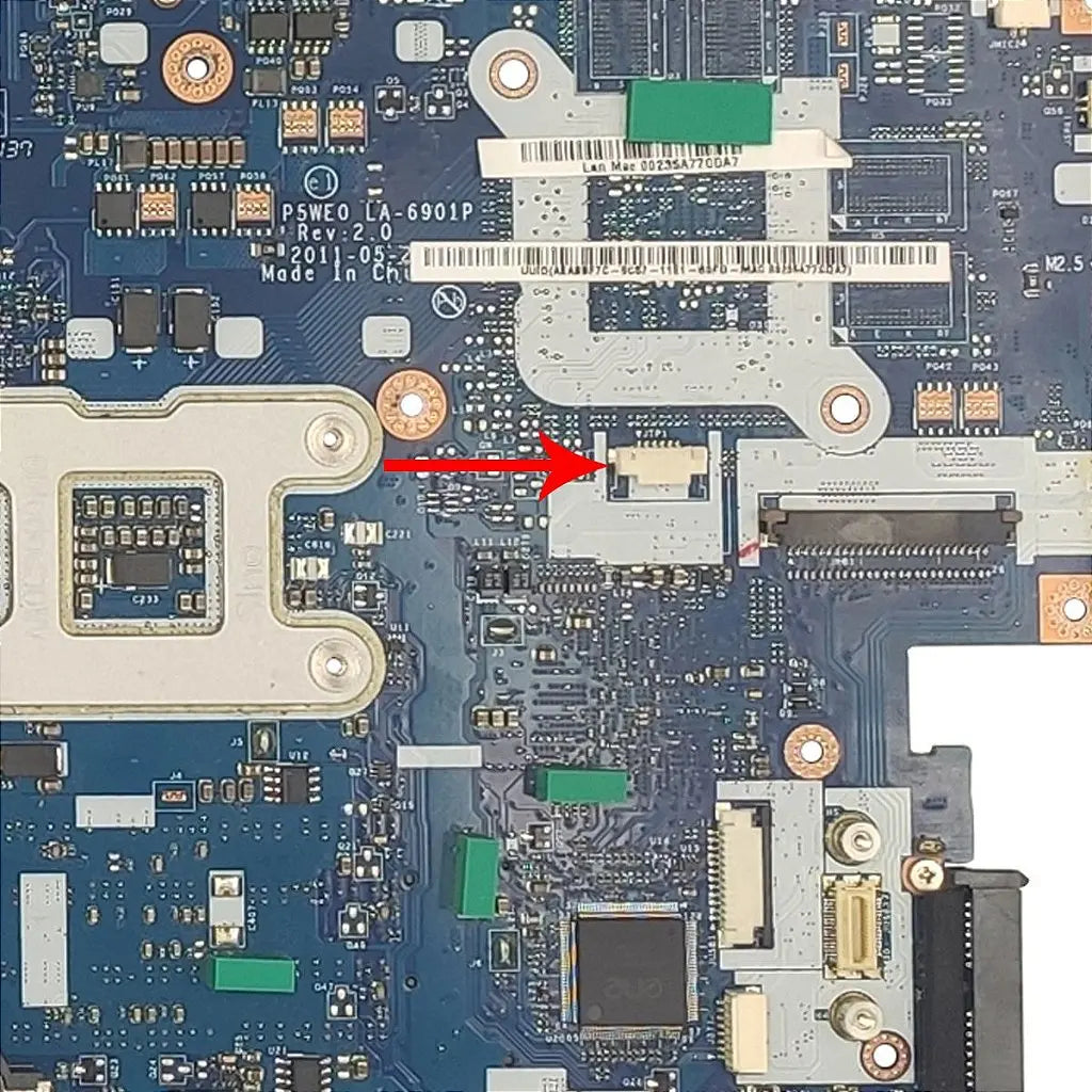 Placa Mãe Notebook Acer Aspire 5750 5750z P5we0 La-6901p Intel I3 I5 I7 Hm65 - Detalhe