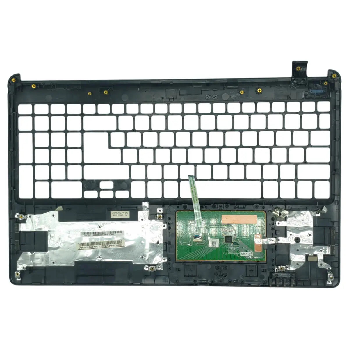 Carcaça Base Superior Touchpad Acer E1-510 E1-530 E1-532 E1-570 E1-572 AP0VR000700 FA0VR000800 Preto Com Detalhe Acer