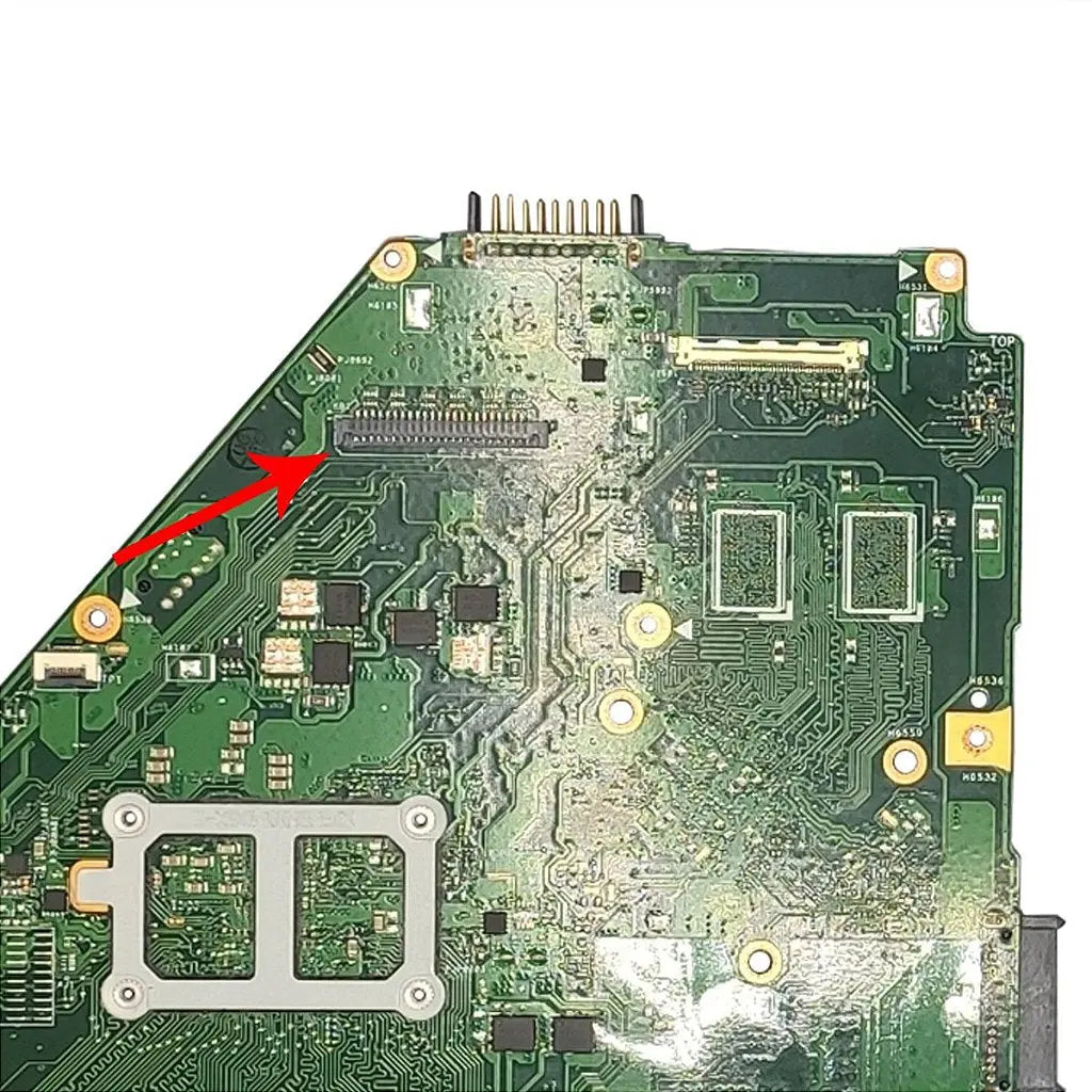 Placa Mãe Notebook Asus X552e X550ep Amd Com 2gb - Detalhe