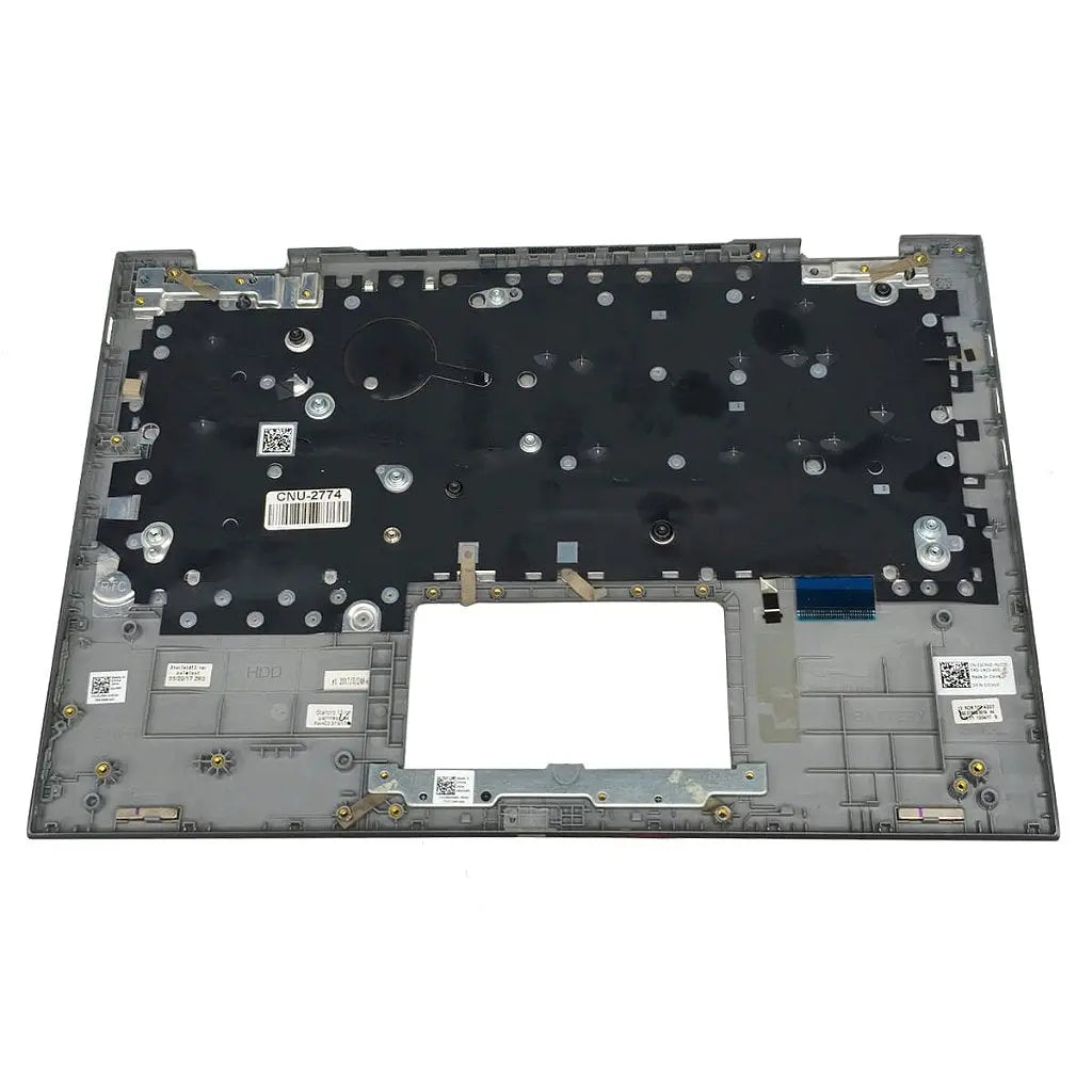 Carcaça Base Superior Teclado Pt-br Retroiluminado Notebook Dell Inspiron 13 5368 5378 0jchv0 02jp8k Cinza