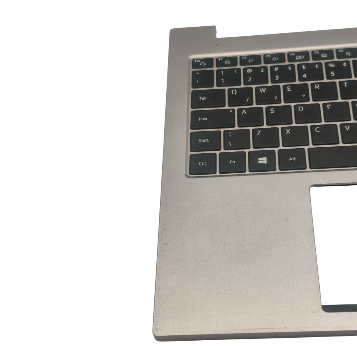 Base Superior com Teclado PT-BR Notebook Samsung NP550XCJ BA98-02233A Prata Com Detalhe