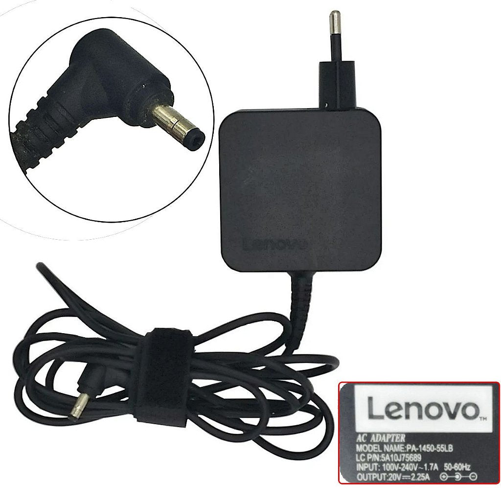 Carregador de Notebook Lenovo Ideapad 330 320 S145 20v 2.25a