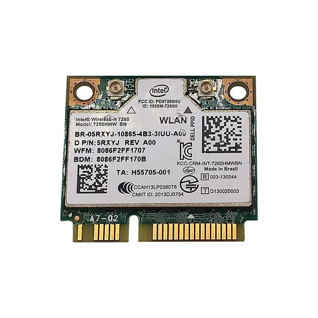 Placa Wifi Notebook Single Band 2.4ghz Wireless Bt 4.0 Intel 7260hmw 5rxyj