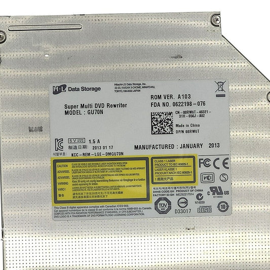 Gravador Dvd Notebook Dell Inspiron 14z 5423 Gu70n 9.5mm
