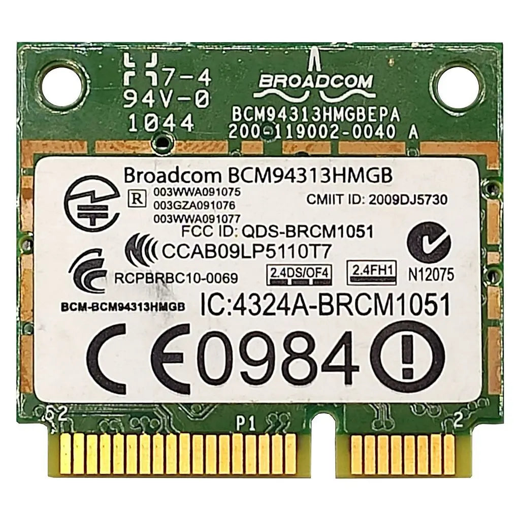 Placa Wifi Bluetooth Para Notebook Hp G42 G4-1130br G4-1000 Series Broadcom Bcm94313hmgb Bcm4313