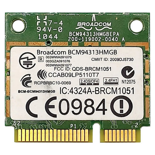 Placa Wifi Bluetooth Para Notebook Hp G42 G4-1130br G4-1000 Series Broadcom Bcm94313hmgb Bcm4313