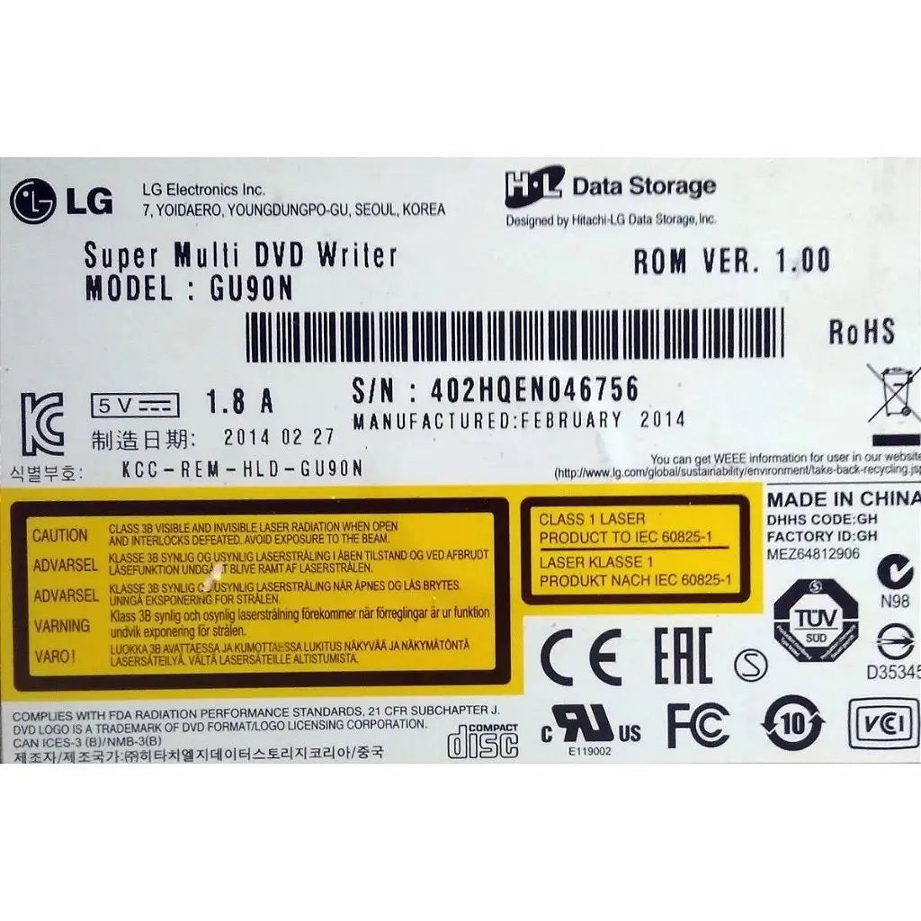 Gravador E Leitor Dvd E Cd Slim Notebook Sata Modelo Gu90n
