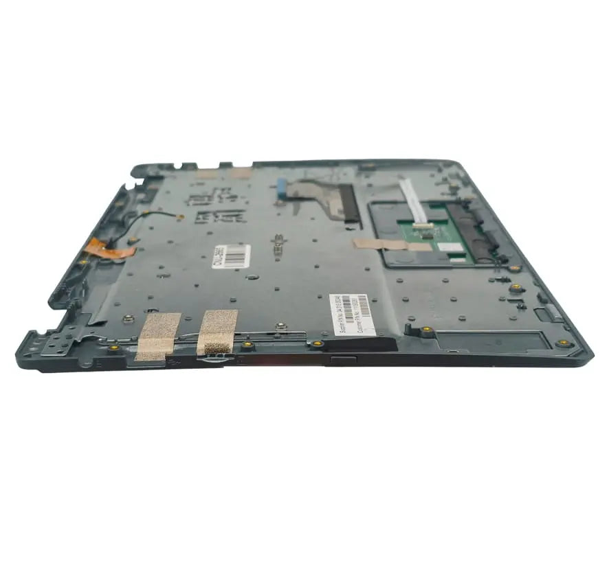 Carcaça Base Superior Com Teclado Pt-br e Touchpad Para Notebook Positivo Duo 2 em 1 C4128b Cinza