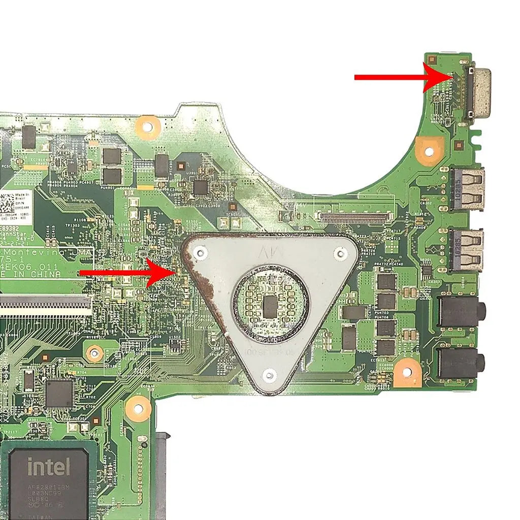 Placa Mãe Notebook Dell Inspiron N4020 48.4ek06.011 Gm45 Intel - Detalhe