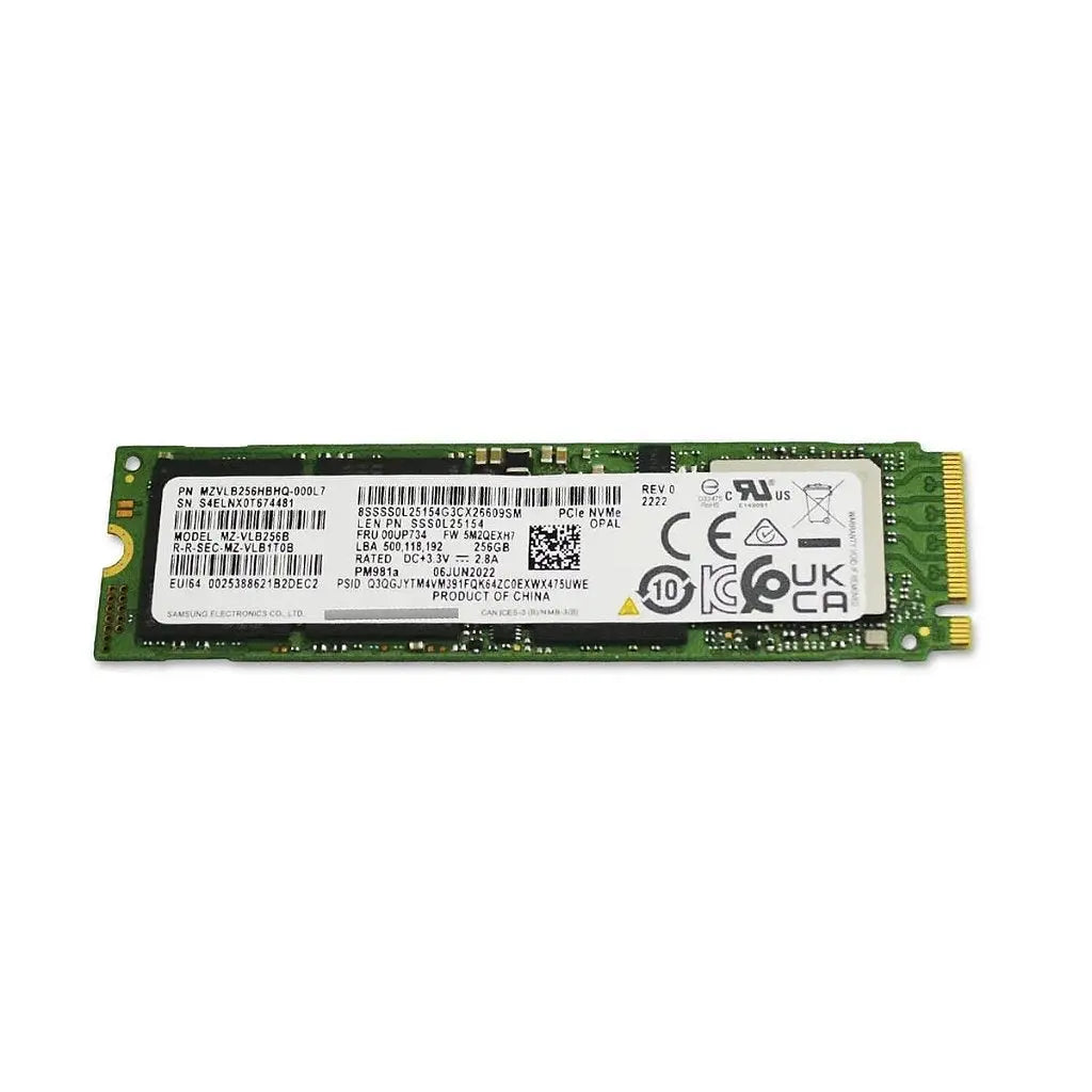 Ssd 256gb M.2 2280 Samsung Nvme Pci-e Gen3x4 Opal
