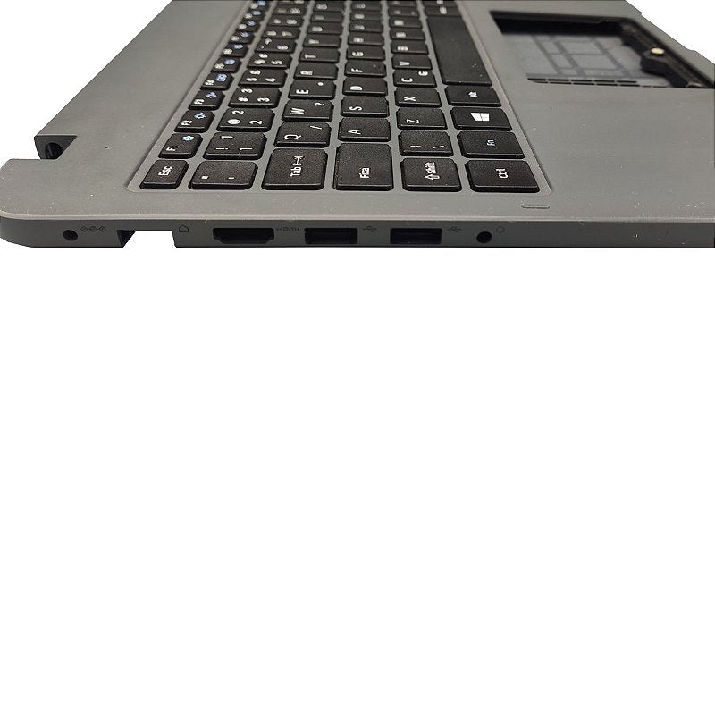 Carcaça Base Com Teclado Notebook Samsung Np350xaa Np350xbe Chumbo