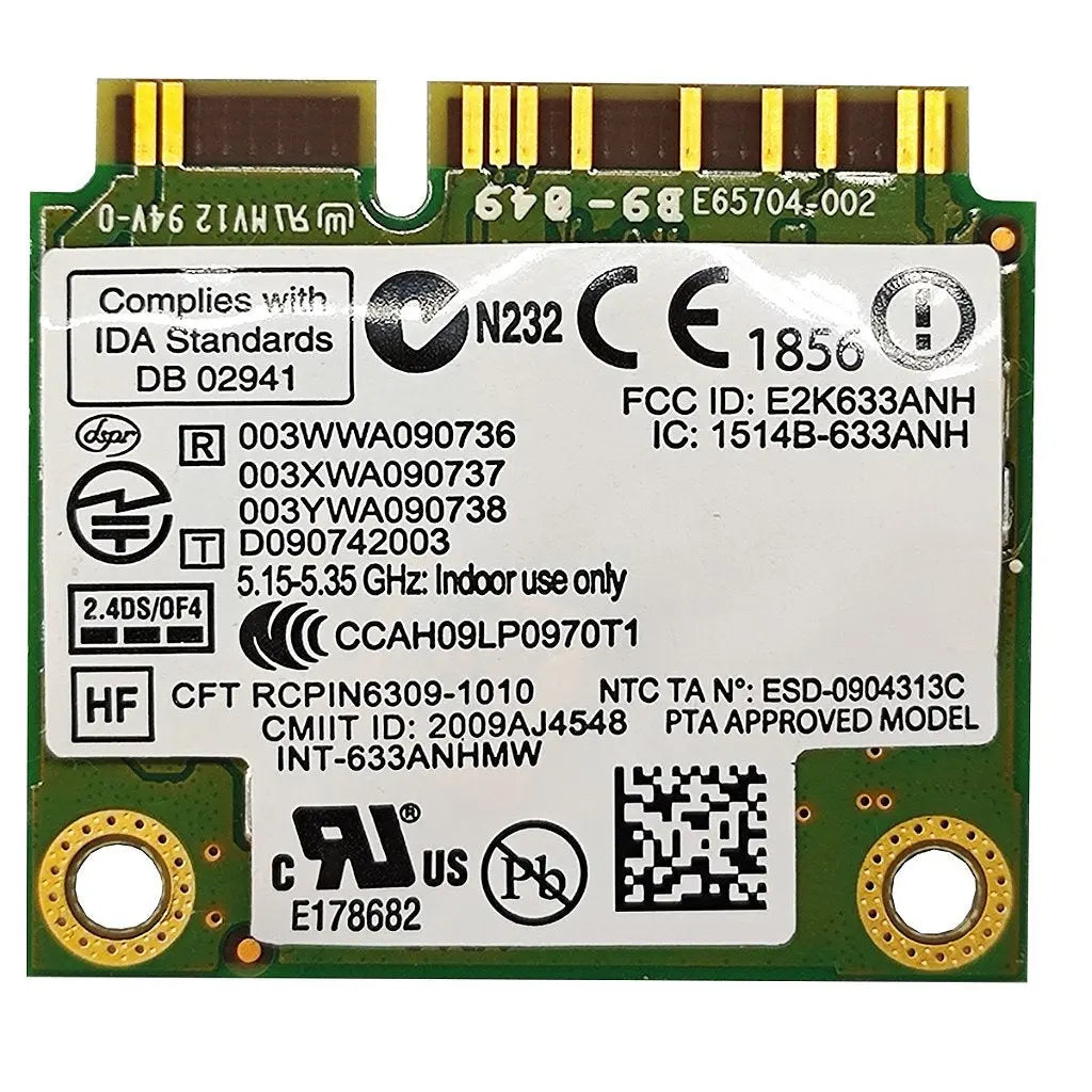 Placa Wifi Dual Band 5ghz Intel 633anhmw 04w00n Para Notebook Ml: Placa Wifi 5ghz Intel 633anhmw 04w00n Dell Latitude E6