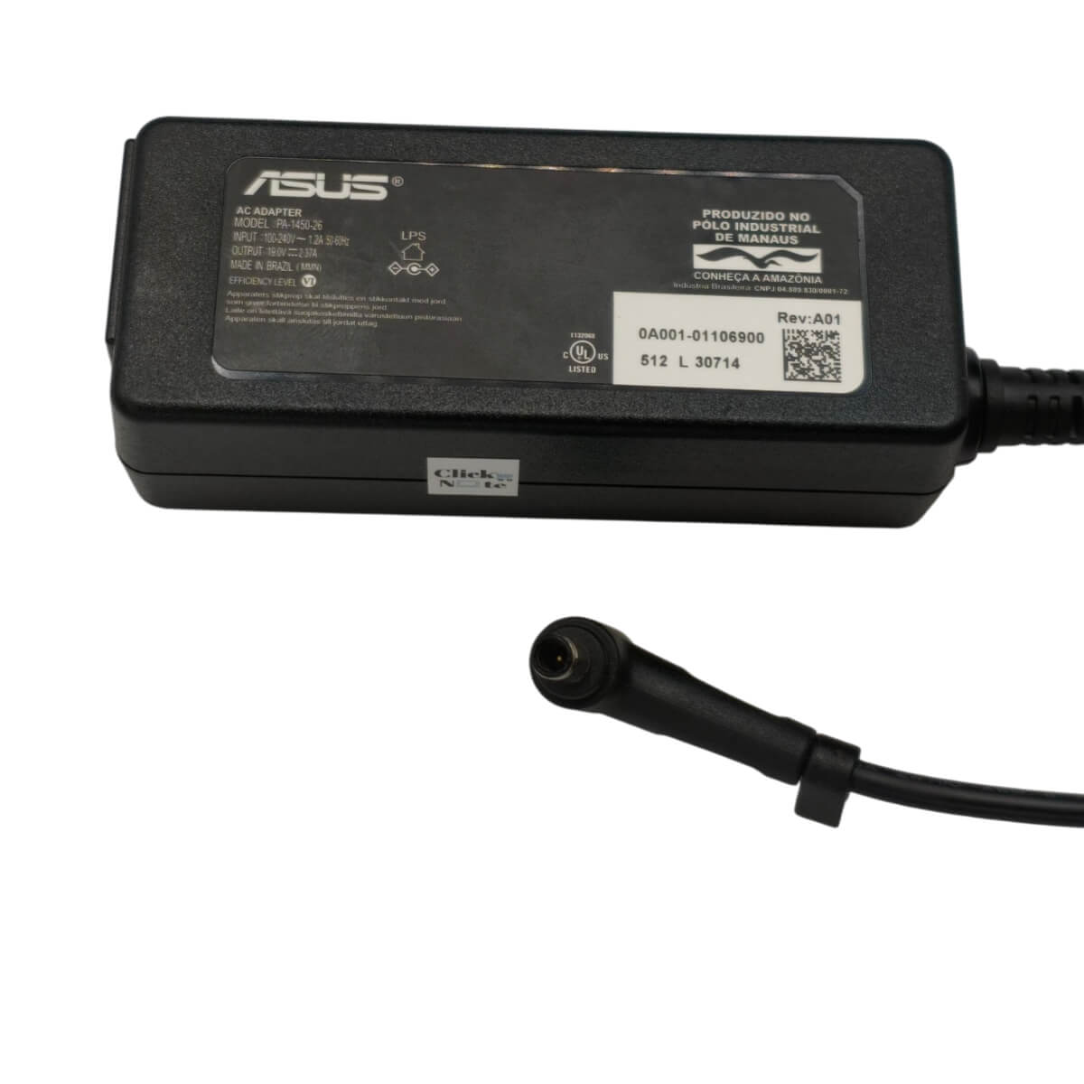Carregador Asus VivoBook 15 X1504Z X1504ZA 19V 2.37A 45W Plug 4.5x3.0mm com Agulha PA-1450-26 Original