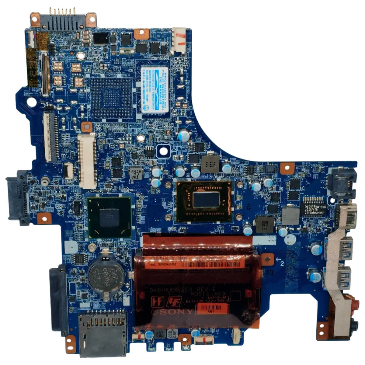 Placa Mãe Notebook Sony Vaio Svf14213cbw Da0hk8mb6e0 Intel i5-3ºGeração Ddr3 Sony Vaio
