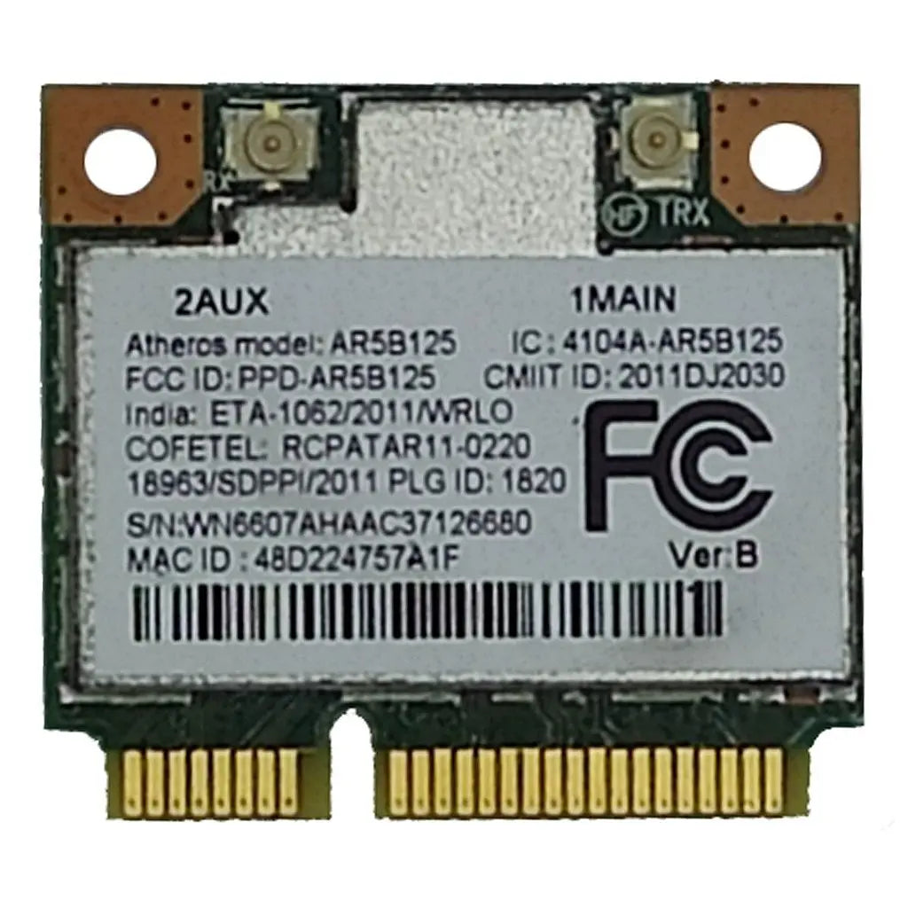 Placa Wifi Wireless Para Notebook Atheros Ar5b125 Etiqueta branca