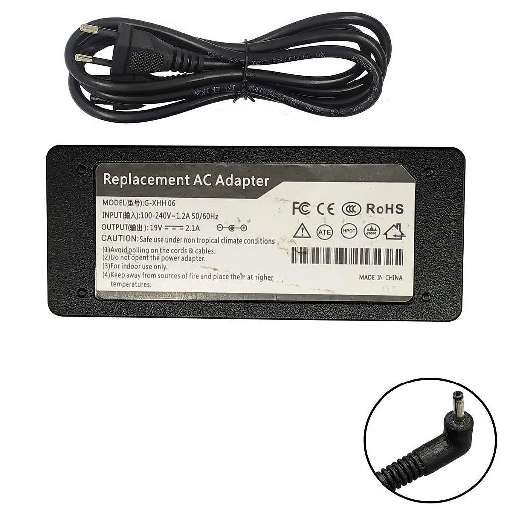 Carregador Notebook Lg 15u340 Lg15u34 19v 2.1a 40w 3.0mm x 1.1mm Paralela