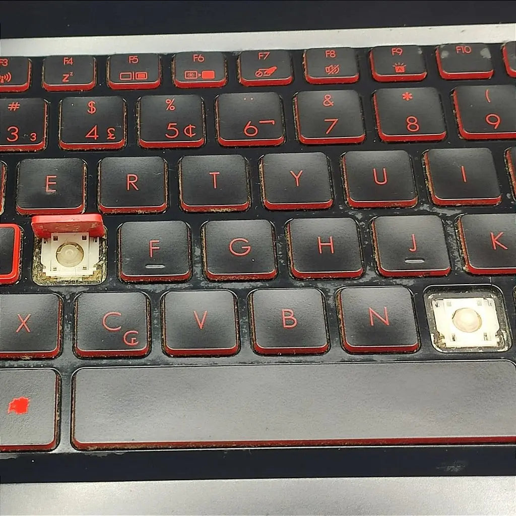 Carcaça Base Com Teclado Notebook Acer Nitro 5 An515-51 ap211000610 Preto e Vermelho com Detalhes