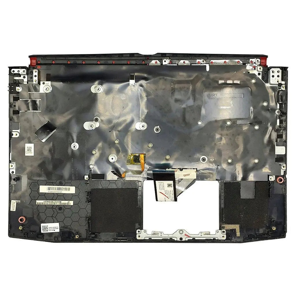 Carcaça Base Superior Teclado RetroIluminado Pt-Br Notebook Acer Nitro AN515-51 52 53 41 42 Ap211000610 Preto e Vermelho