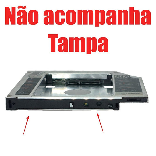 Caddy 12,7 Adaptador para HD ou SSD SATA em Notebook