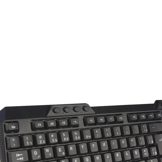 Teclado Sem Fio C3Tech K-W10 ABNT2 2.4GHz 107 Teclas Multimídia