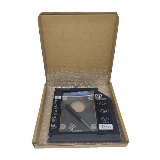 Adaptador Caddy 9,5mm para HD/SSD Lenovo Ideapad 320 e 330 Cinza