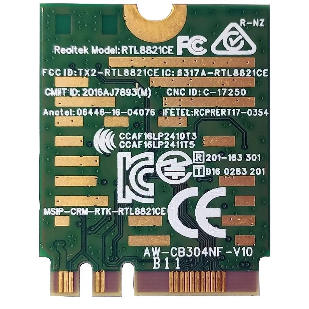Placa Wifi 5ghz Bt4.2 Wireless Aw-Cb304nf Realtek Rtl8821ce Para Notebook