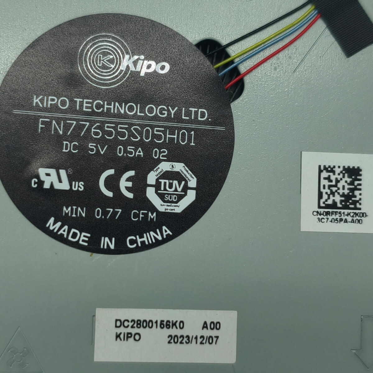 Cooler Fan Dell Inspiron 3510 3511 3515 3520 3525 3530 Vostro 3510 3420 3520 UMA 0RFF51 EG50040S1-CQ71-S9A