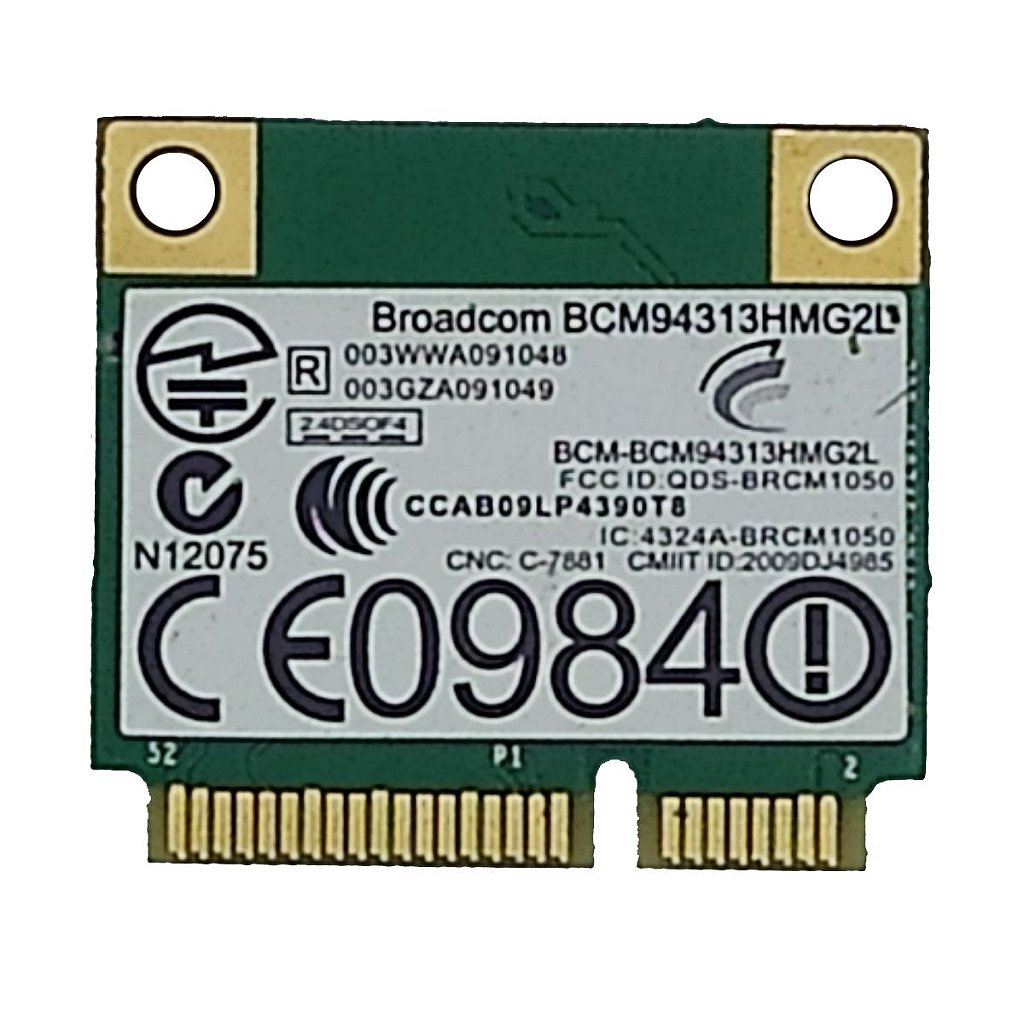 Placa Wifi Broadcom Bcm94313hmg2l Dw1501 Para Notebook Dell