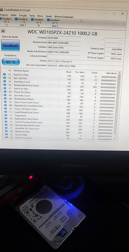 Hd Notebook 640Gb Wd Samsung Toshiba Seagate Western Digital