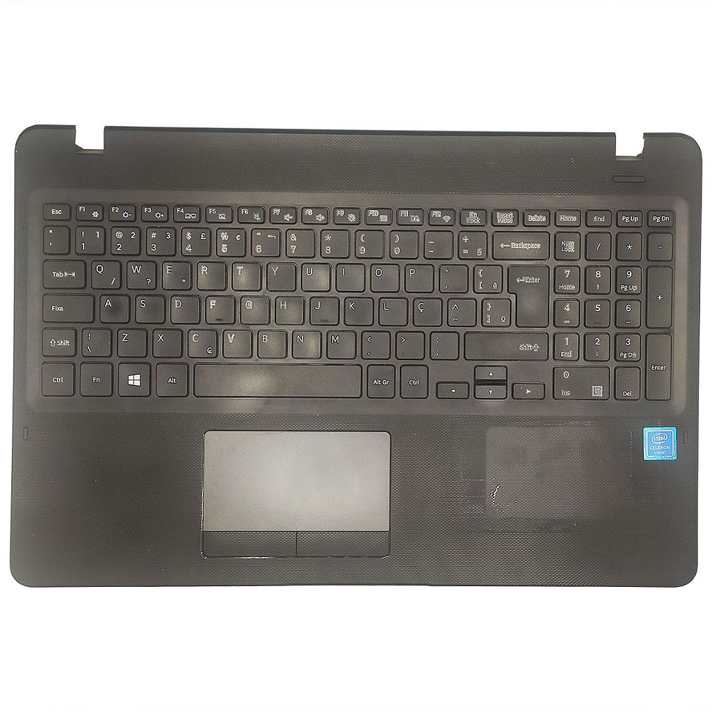 Carcaça Base Com Teclado Notebook Samsung Np300e5k Np300e5m Np300e5l - Detalhe