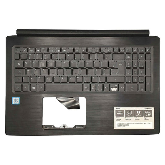 Carcaça Base Com Teclado Notebook Acer Aspire A313-33 A315-53 A515-51 Preto - Detalhe