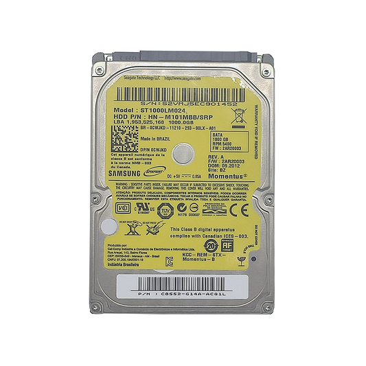Hd 1tb Para Notebook Slim 7mm Testado 100% Xbox Ps4 Ps3