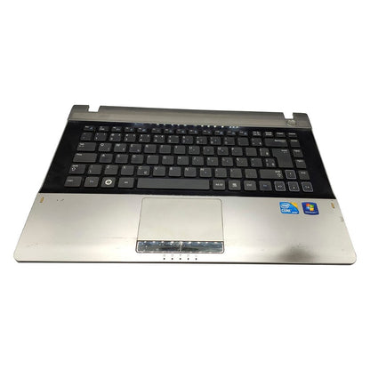 Carcaça Base Superior Com Teclado Notebook Samsung Rv411 Rv415 Rv419 Rv420 Com Detalhe