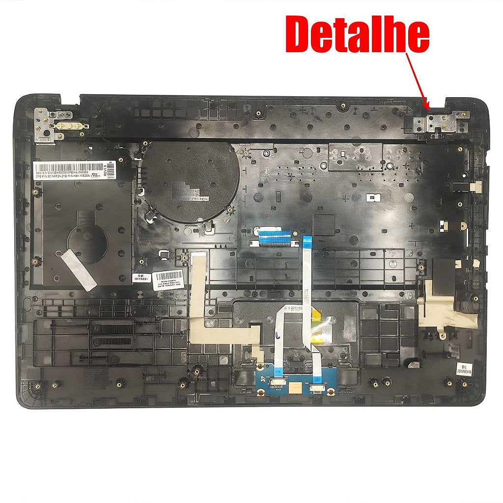 Carcaça Base Com Teclado Notebook Samsung Np300e5k Np300e5m Np300e5l - Detalhe