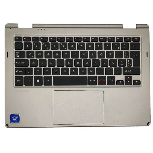 Carcaça Base Superior Com Teclado Original Notebook Positivo Duo Q432a - Detalhe
