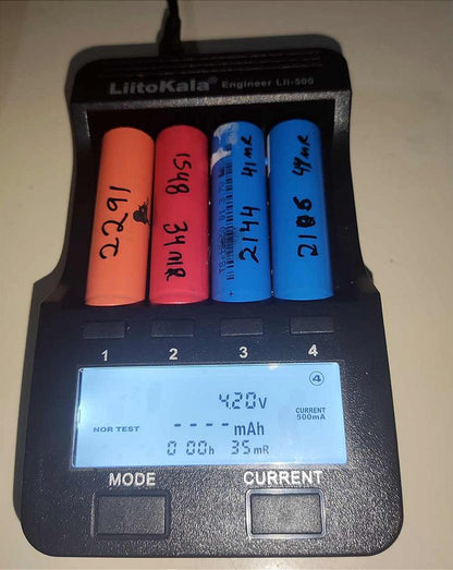 10 Bateria de Litio 18650 Pilha 3.7v 2000mAh a 2400mAh até 30 Miliohms