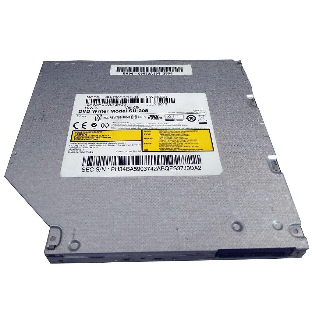 Gravador E Leitor Dvd E Cd Slim Notebook Sata Modelo Su-208